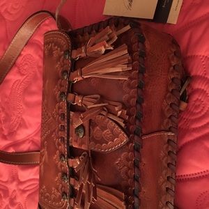 Patricia Nash burnished tool handbag